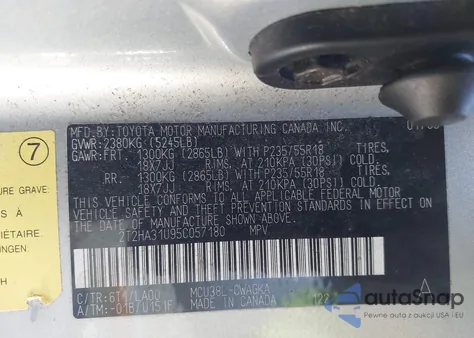 2005 Lexus Rx 330 from USA, damaged, VIN 2T2HA31U95C057180